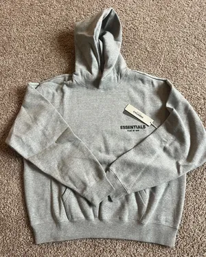 Fear of God Essentials Hoodie Dark Oatmeal Size Xs thumbnail 1