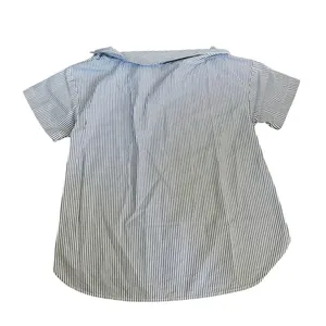 Earth Music & Ecology Striped Blue Womens Top thumbnail 2