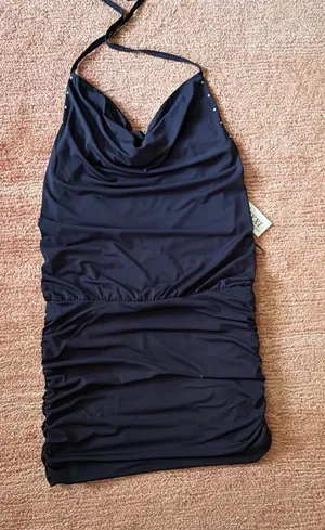 Trixxi Los Angeles Navy Blue Halter Bodycon Mini Dress Size S NWT thumbnail 1