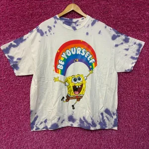 Sponge Bob Be Yourself Tie Dye Tshirt size 1X  thumbnail 1