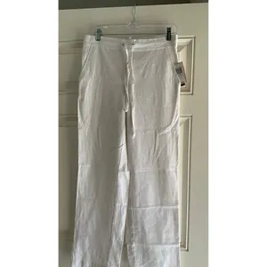 Chelsea & Theodore Womens Linen Pants Color Cloud White Size Small New Sku 1028 thumbnail 14