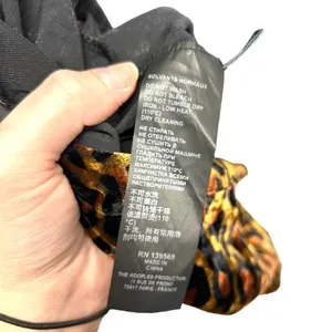 The Kooples Fire Brown Velvet Skirt Leopard Print Front Zipper Size 2 Medium‎ thumbnail 11