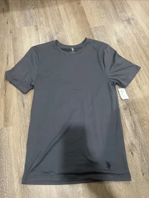 U.S. Polo Assn. Short Sleeve Crew Tee - Charcoal Gray thumbnail 2