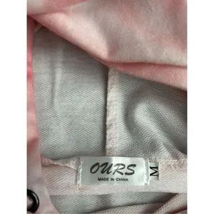 Ours size medium pink and blue tie dye light weight hoodie thumbnail 2