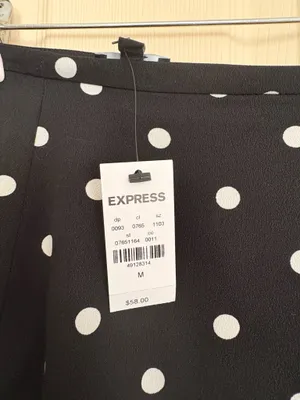 Express polka dot mini skirt size m thumbnail 2
