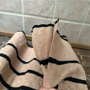 NWT Plus Size Ava & Viv Striped Quarter Zip Sweater thumbnail 3