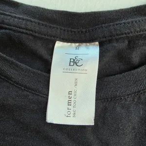 B&C Collection Hes Wireless Bird‎ Graphic T-Shirt Charcoal Black Cotton BC0099 M thumbnail 2