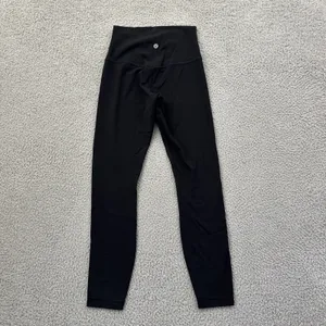 Lululemon Align High Rise Leggings Black Athletic Athleisure Women's 4 x 25 thumbnail 3