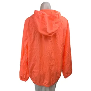NEW Gap Orange Water Resistant Rain Coat Foldable Windbreaker Jacket Size XXS/XS thumbnail 3