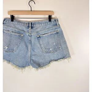 AGOLDE Womens Shorts Blue Parker Vintage Cut Off Denim Distressed Jean Size 31 thumbnail 7