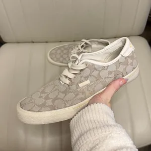 Coach Women's Citysole Skate sneakers Size 9B taupe tan lace up thumbnail 3