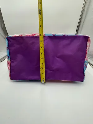 Vintage Dum Dums Lollipop Zip Tote Bag Candy Promo PVC Vinyl Large Shopper thumbnail 5