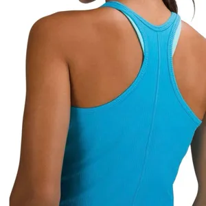 Lululemon Base Pace Ribbed Tank Top Turquoise Tide Size 6 thumbnail 3
