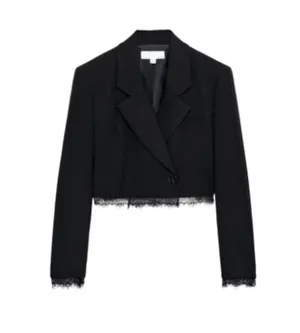 ZARA Lace cropped Blazer thumbnail 1