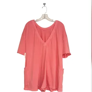 NWT Free People Movement Hot Shot Tee Romper In Tulip Pink XL thumbnail 10
