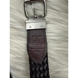 Chaps Black  Leather Belt with Silver Buckle thumbnail 4