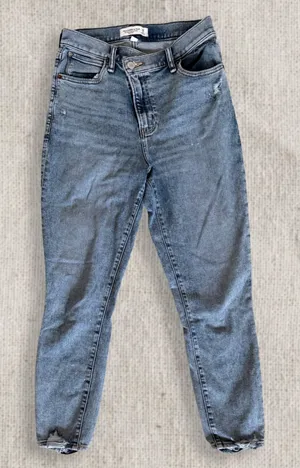 Abercrombie Curve Love Super Skinny Ankle Jeans Size 28 6S Light Blue Wash thumbnail 1