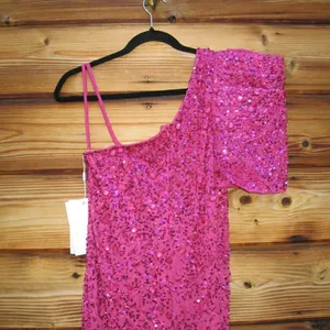 Mac Duggal 10912 Womens Pink EMBELLISHED PUFF ONE SHOULDER COLUMN GOWN thumbnail 12