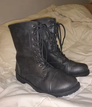 Combat Boots Gray Size 6.5 thumbnail 1