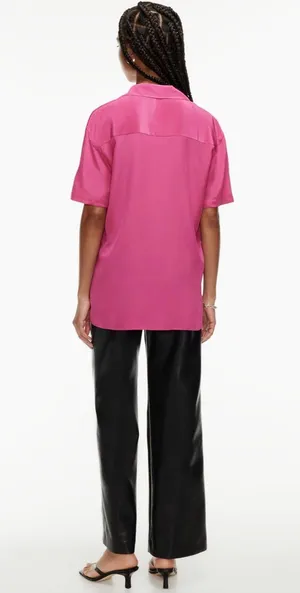 Silk Short Sleeve Blouse thumbnail 4