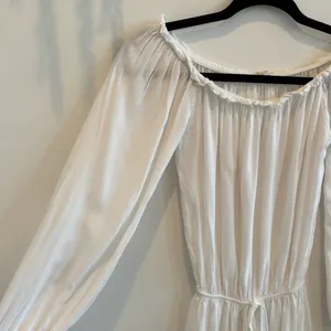 Brandy Melville John Galt White Gabriella Romper Off Shoulder OS Elastic Waist thumbnail 2