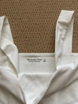 Abercrombie Bodysuit Tank Top White thumbnail 4