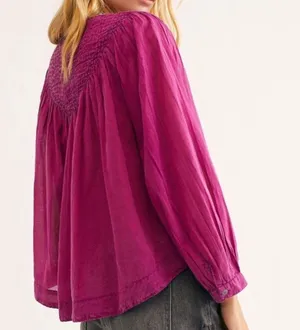 Free people we the free cool meadow button up blouse thumbnail 3