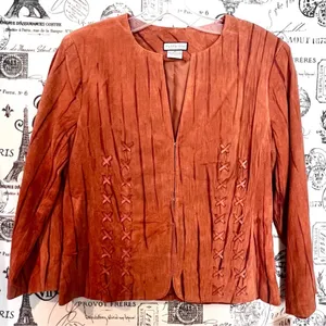 Mythology Genuine Leather Jacket Sienna Lace-Up Details Size 4 NWT thumbnail 5
