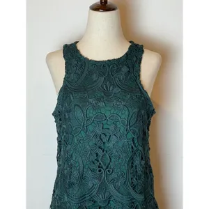 Lovers + Friends Caspian Lace Mini Dress Women Small Green Cocktail Crochet thumbnail 9