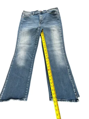 Vervet Bootcut Jeans Style V2440 Asymmetrical Hem Womens Size 31 thumbnail 9