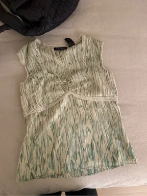Axcess Pale Green Printed Ruched Camisole thumbnail 4