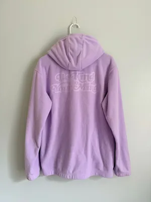 H&M Be Kind to Your Mind Lavender Fleece Hoodie XS thumbnail 3