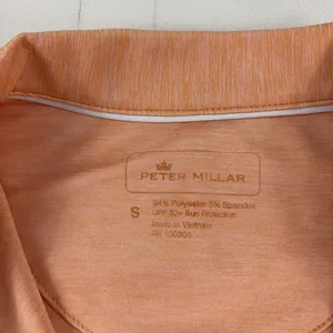 Peter Millar Polo Shirt Womens Small Orange Short Sleeve UPF 50 Golf Stretch thumbnail 3