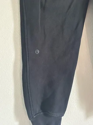 Lululemon Scuba High-Rise Jogger Black Cotton Fleece Sweatpants Size 0 W-27 thumbnail 4