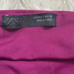 Zara Fuchsia-Purple Women’s Halter Midi Bodycon Dress‎ Size L thumbnail 3