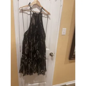 Calvin Klein NWT Banana Republic Marble Halter MIDI Dress - sz XL New With Tags thumbnail 3