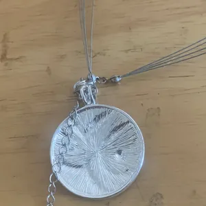 Silver and Black Pendant Necklace thumbnail 3