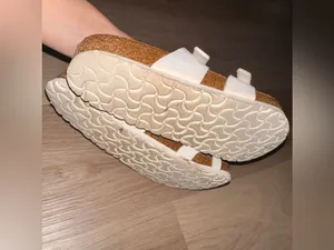 Birkenstock Mayari Birko-Flor Sandals - White & Brown - Size 38 thumbnail 3
