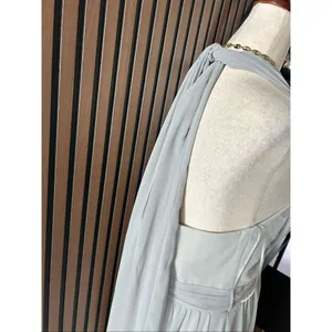 Birdy Grey maxi bridesmaid mother of the bride made of honor grey convertible dr thumbnail 6