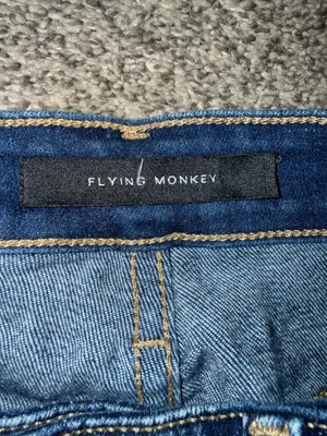 Flying Monkey Low Rise Ankle Skinny Jeans Dark Wash thumbnail 4