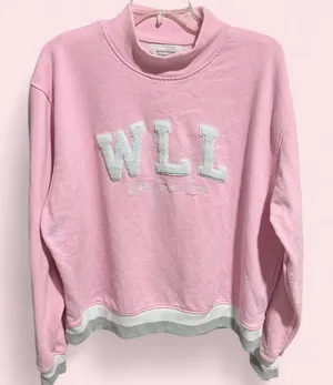 WLL Mockneck Sweatshirt Birthday Edition Pink L/XL Terry Interior thumbnail 1