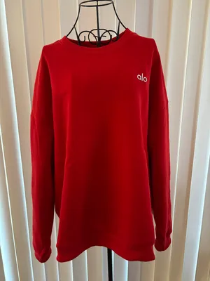 Alo Accolade Crewneck Pullover - Bold Red thumbnail 3