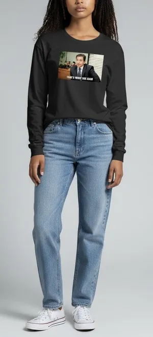 The Office “That’s What She Said” Long Sleeve Tee Black Universal Studios Size Large thumbnail 1