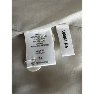 New York & Company Stretch Beige Career Blazer Jacket Office Capsule Women 14 thumbnail 7
