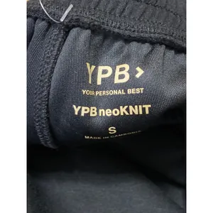 NEW YPB Your Personal Best Black NeoKnit High Rise Cargo Jogger Sweat Pants S thumbnail 7