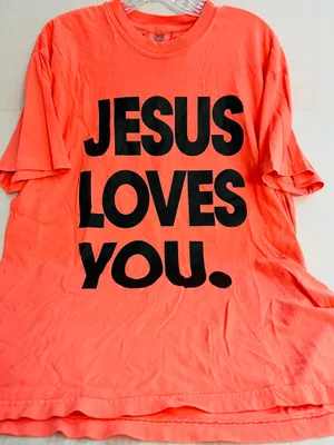 Comfort Colors “Jesus Loves You” T Shirt thumbnail 1