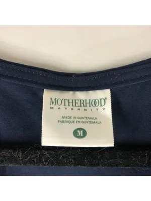 Motherhood Maternity Navy Blue Sleeveless Top With Lace Trim Tie Waist Size M thumbnail 3
