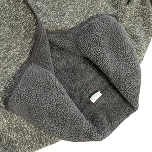 Columbia Sherpa Fleece Cardigan Gray Marled Cabin Core Gorpcore Cozy Jacket thumbnail 6