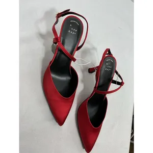 Womans New A New Day Rose Mary Slip On Stiletto Dress Shoes Size 9 Red thumbnail 2