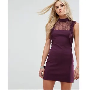 Free People Beaumont Muse Dress - Plum thumbnail 4